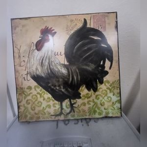 Small rooster painting